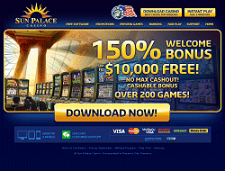 SUN PALACE CASINO: Best Free Spins Casino Promo Codes for January 27, 2022
